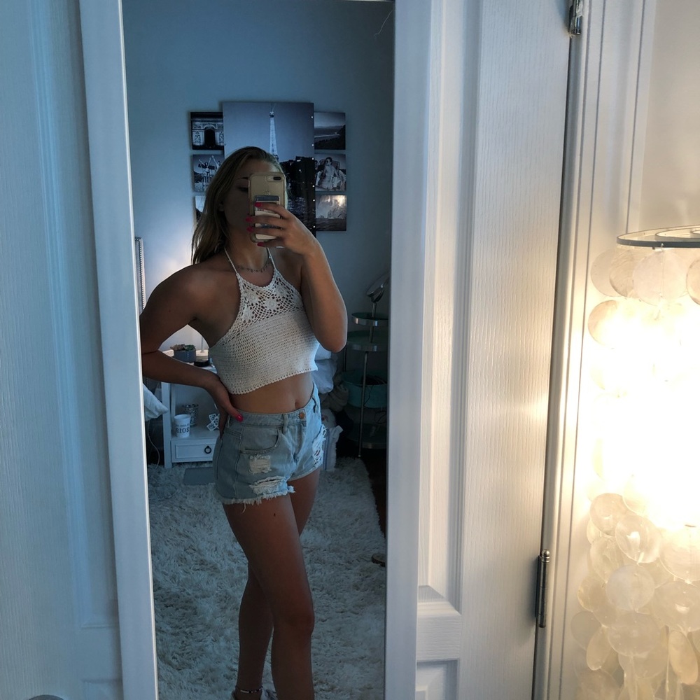 Aerie Woven Crop Top